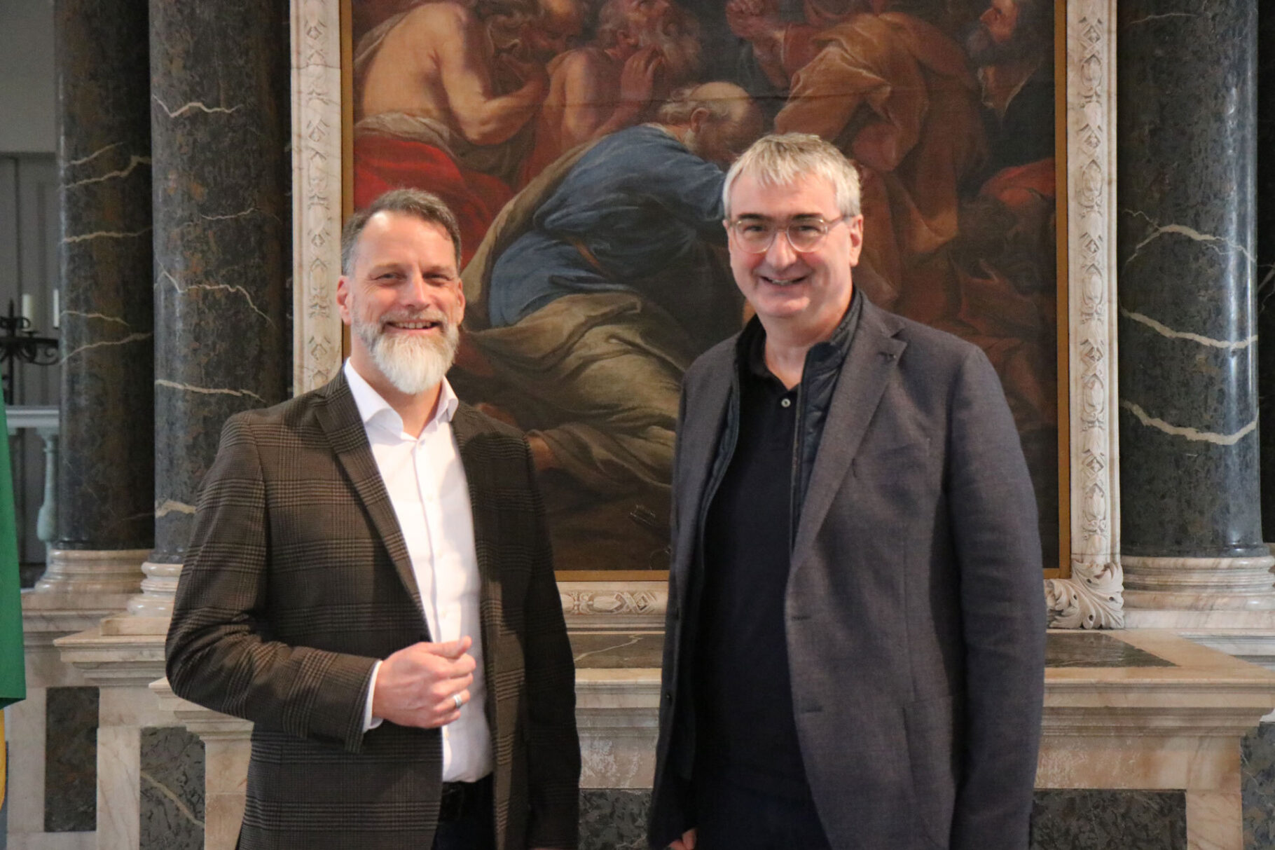 Foto: Bildarchiv LRA Martin Modes
Landrat Marko Wolfram und Matthias Creutzberg