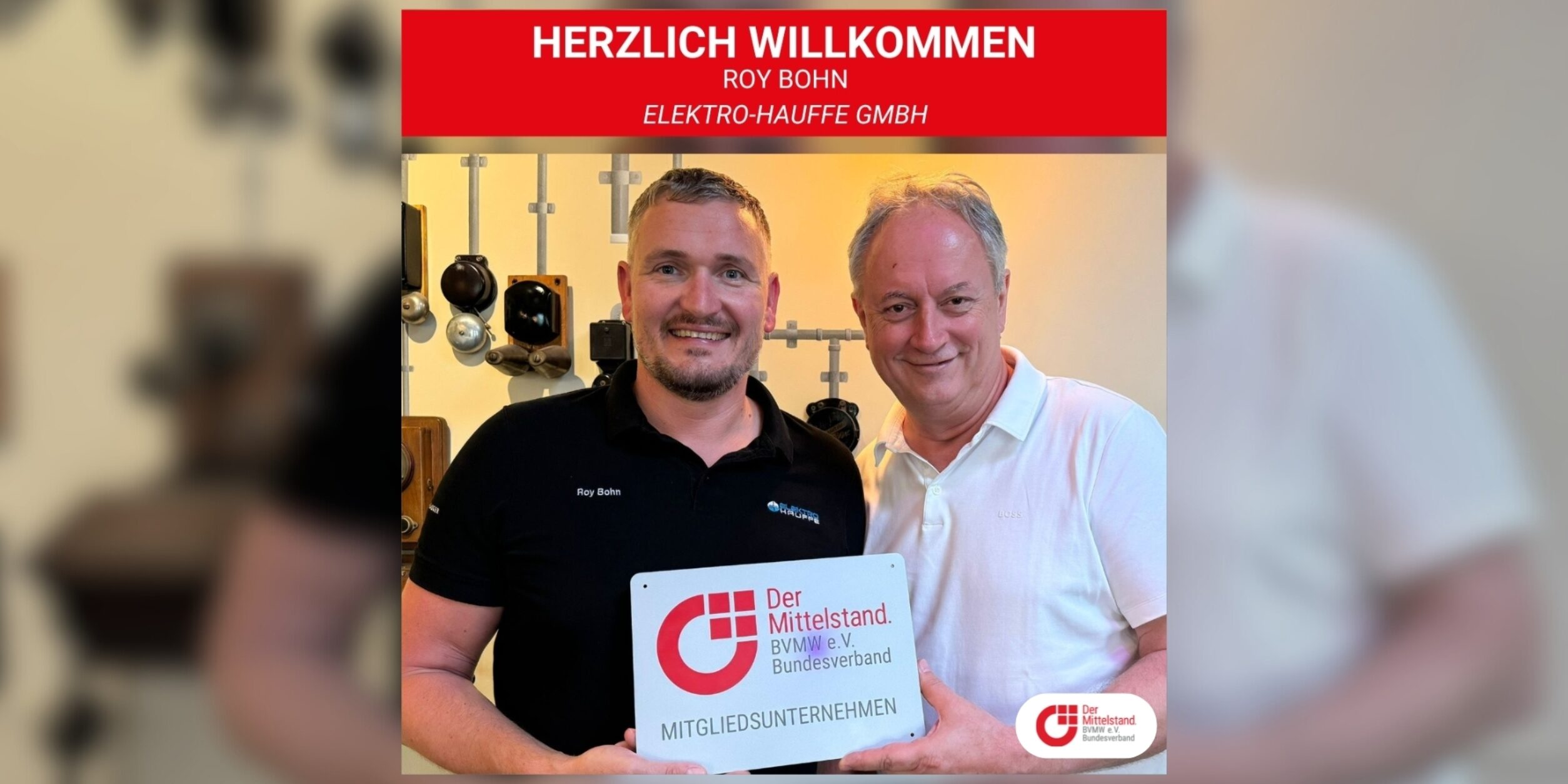 Herzlich willkommen Roy Bohn Banner