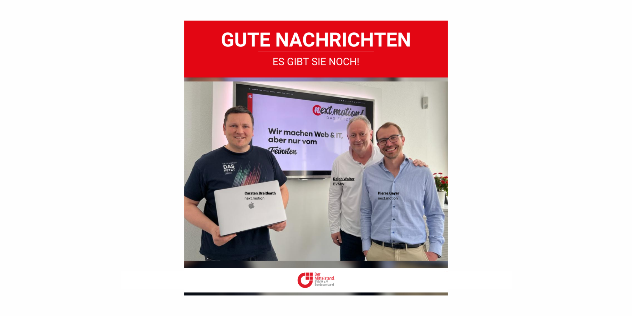 Gute nachrichten next motion Mitgliedernews Ralph Walter Blog 2