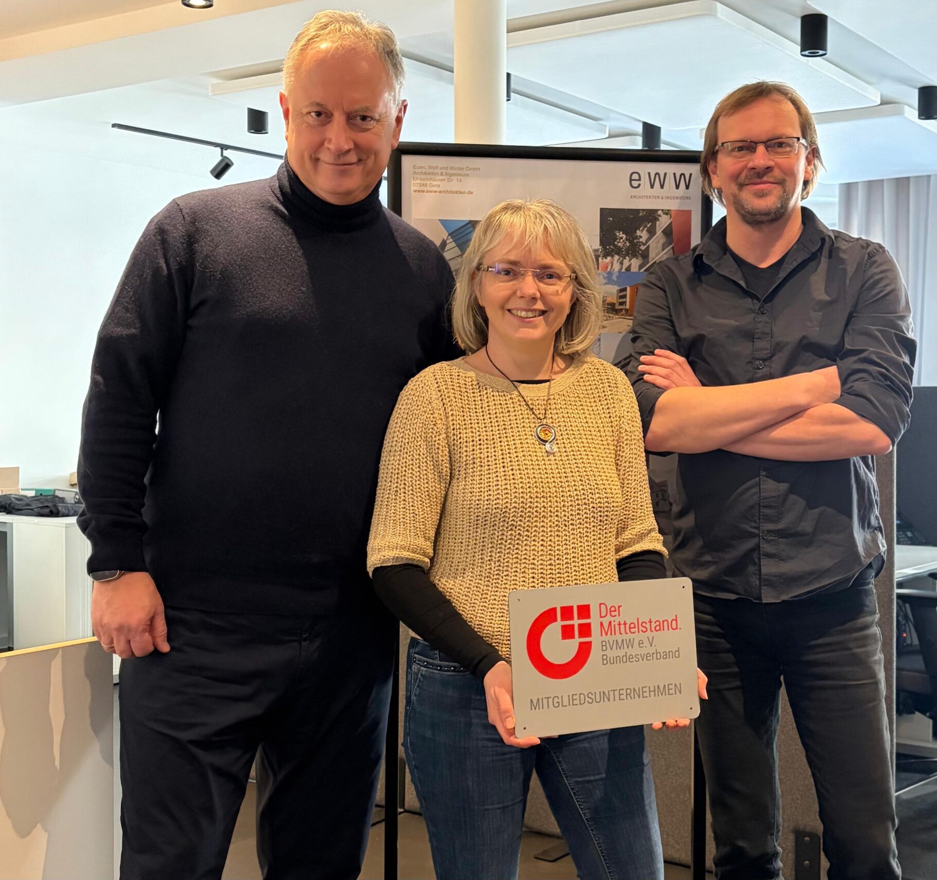 Ralph Walter mit Christiane Burkhardt & Mario Bürger