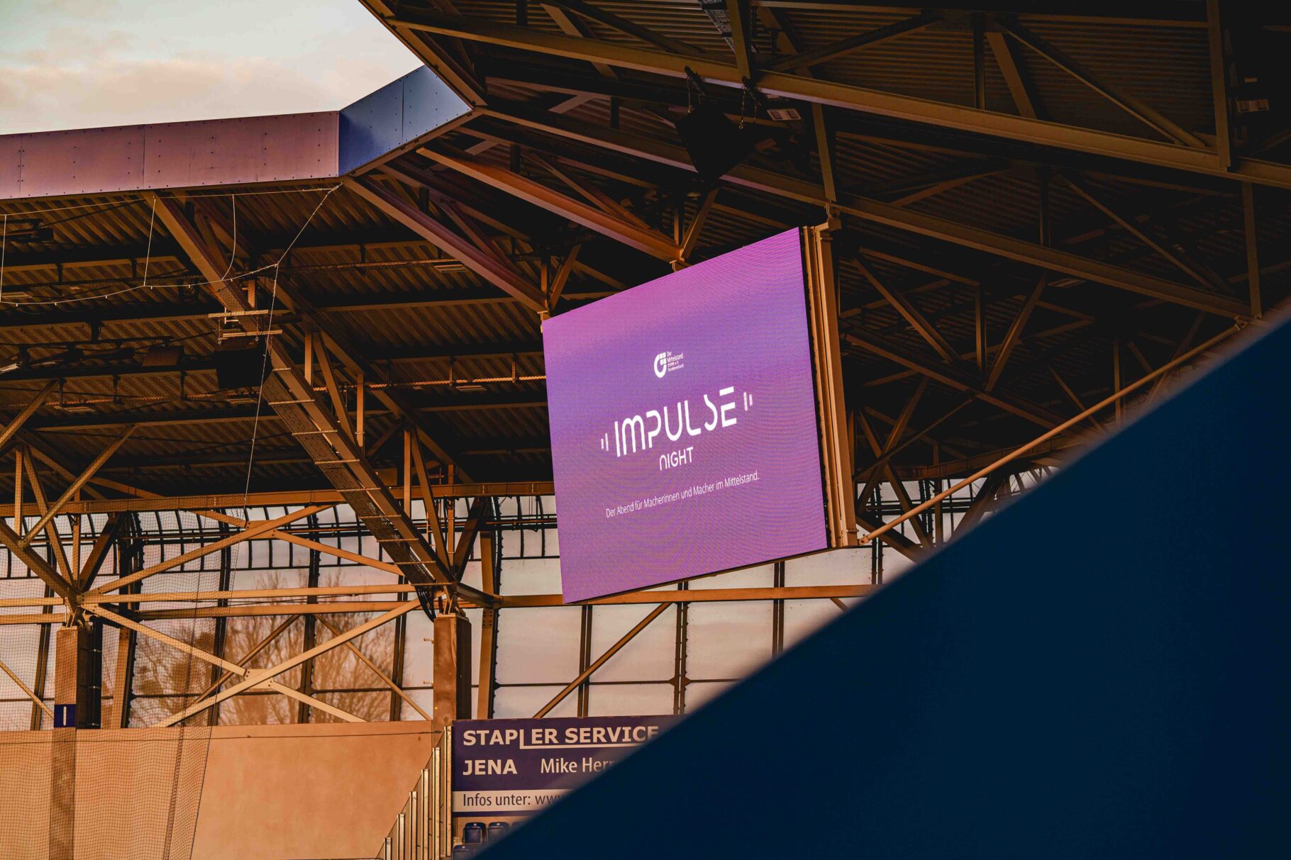 IMPULSE NIGHT 2025: ANZEIGETAFEL IM STADION FC CARL ZEISS JENA