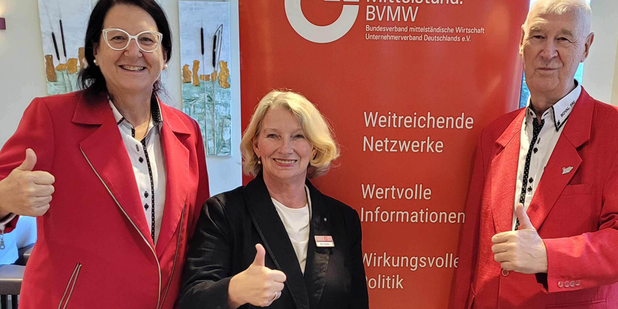 Herzlich willkommen im BVMW: Beate Müller-Werner & Klaus Fay,  RoyalFay, Bad Nauheim