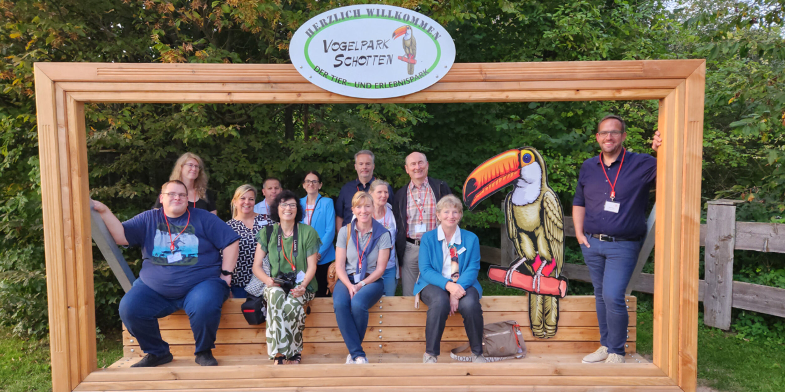 Unternehmer der Region trafen sich zum Netzwerken im Vogelpark der Schottener Sozialen Dienste