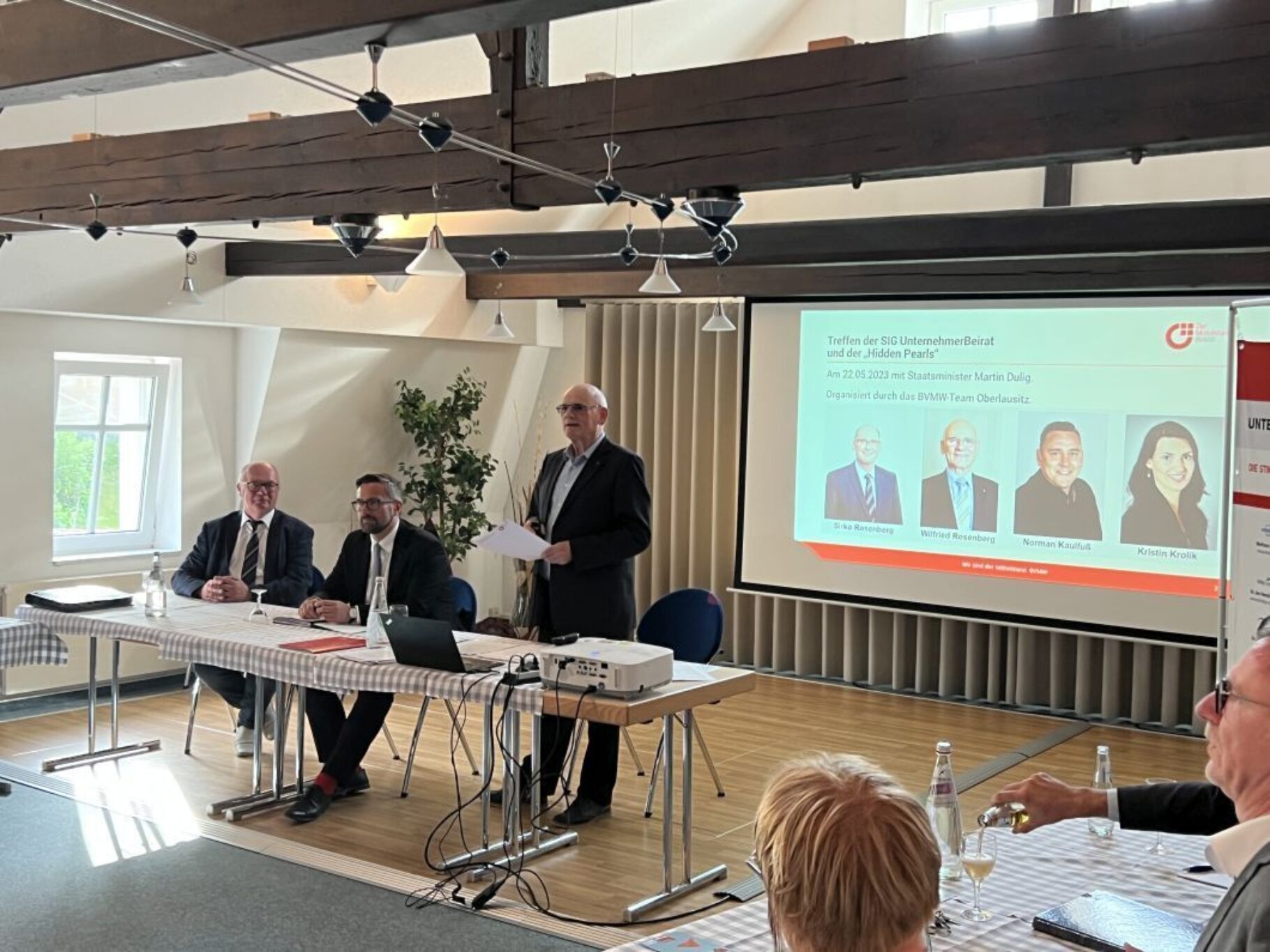 Treffen der Hidden Pearls mit dem sächsischen Wirtschaftsminister Martin Dulig