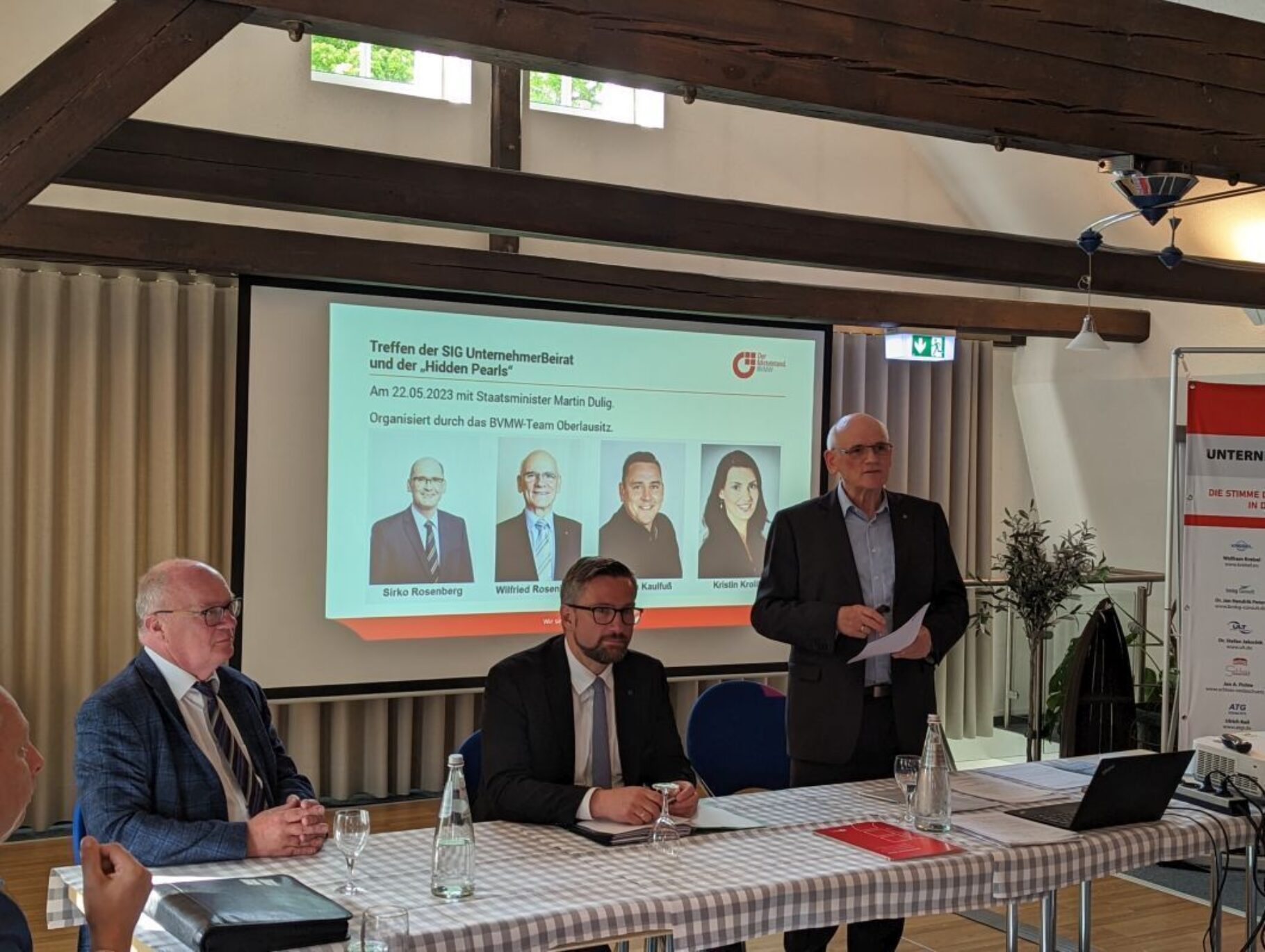 Treffen der Hidden Pearls mit dem sächsischen Wirtschaftsminister Martin Dulig