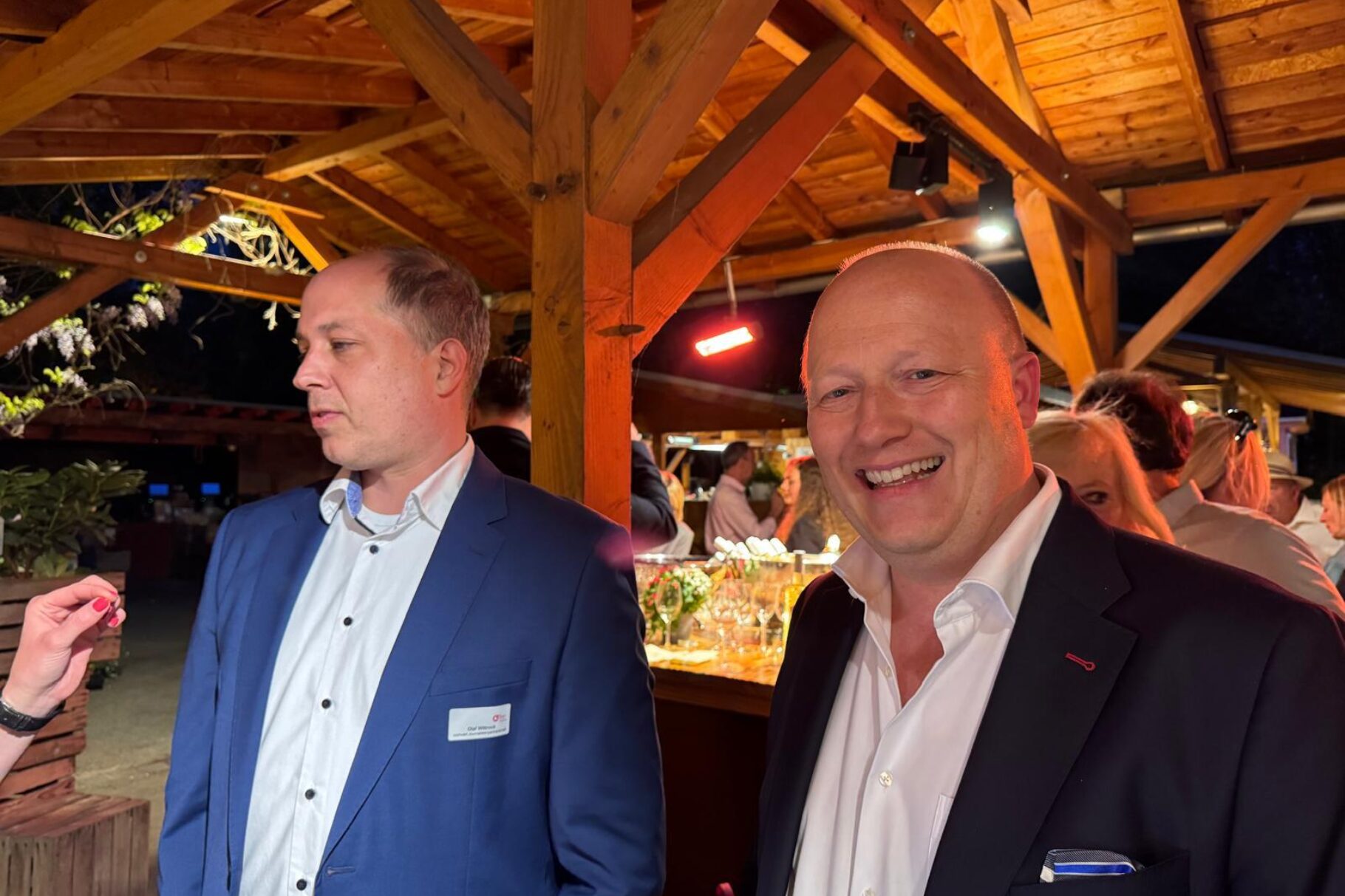 Peter Zens mit Moderator Olaf Wittrock