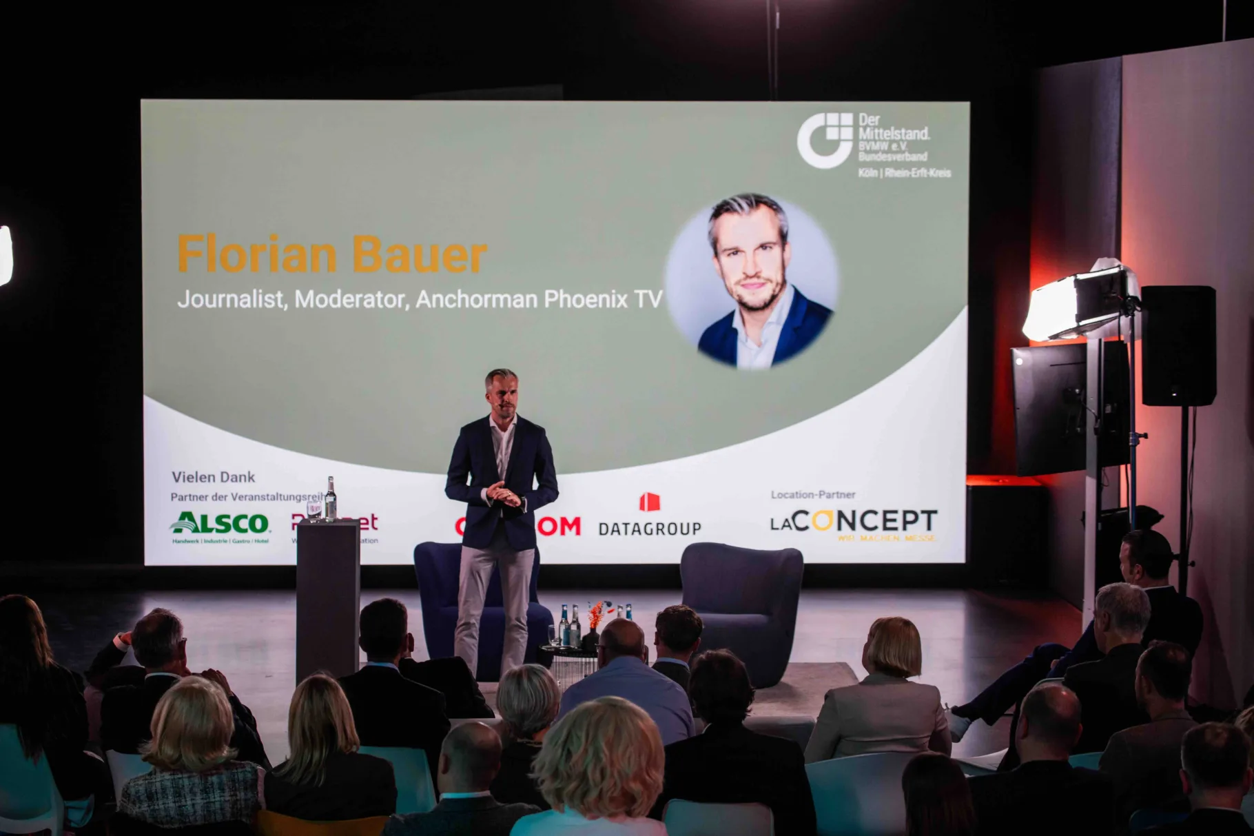 Moderator Florian Bauer