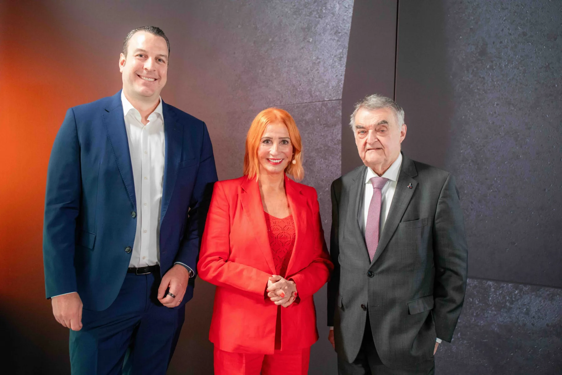 Margit Schmitz mit Oliver Fröstl und Herbert Reul