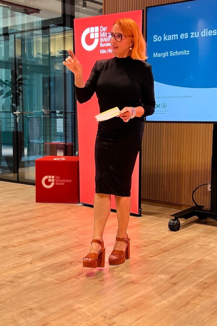 Margit Schmitz auf der Bühne