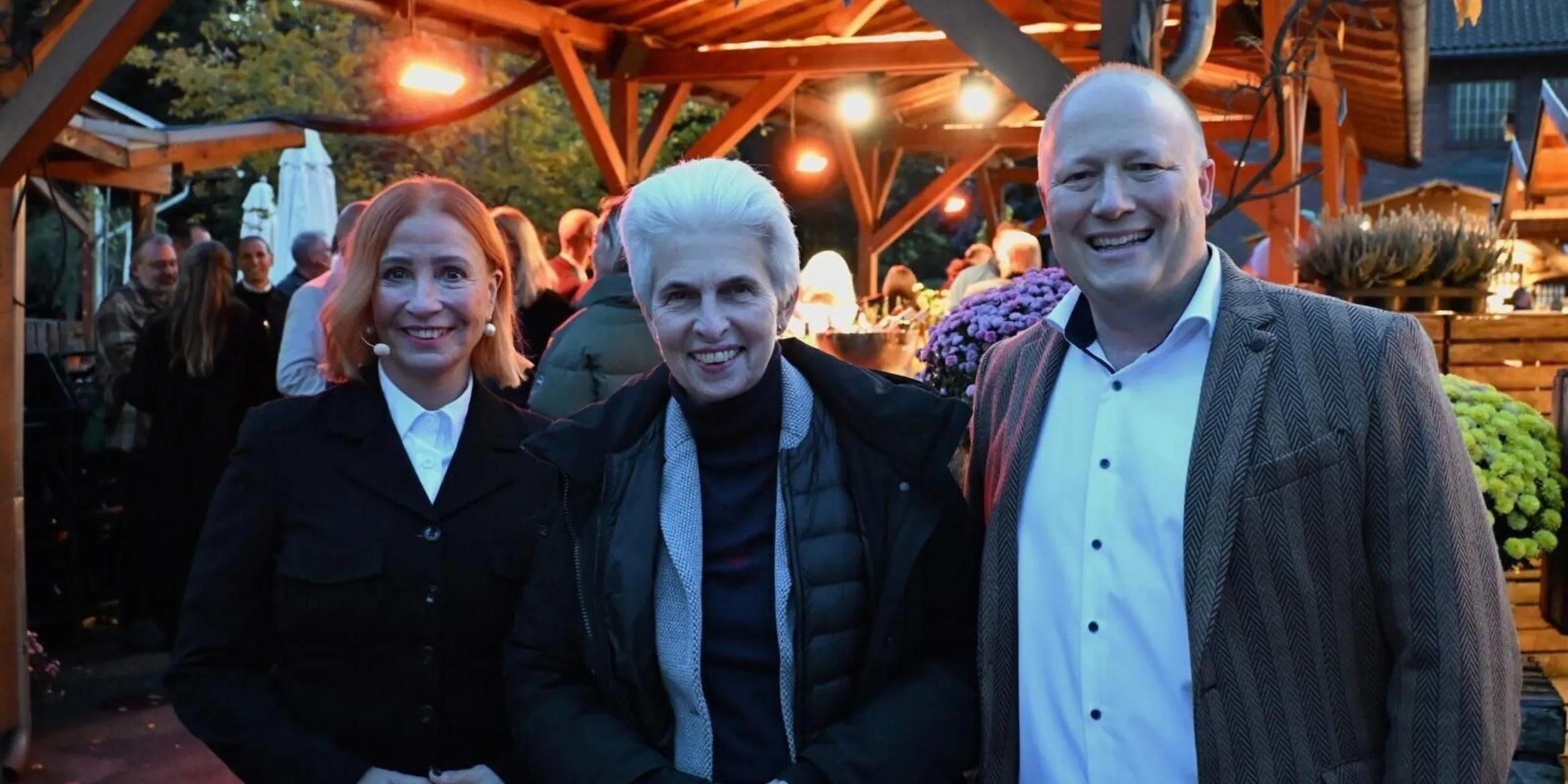 Margit mit Frau Dr. Strack-Zimmermann und Peter Zens
