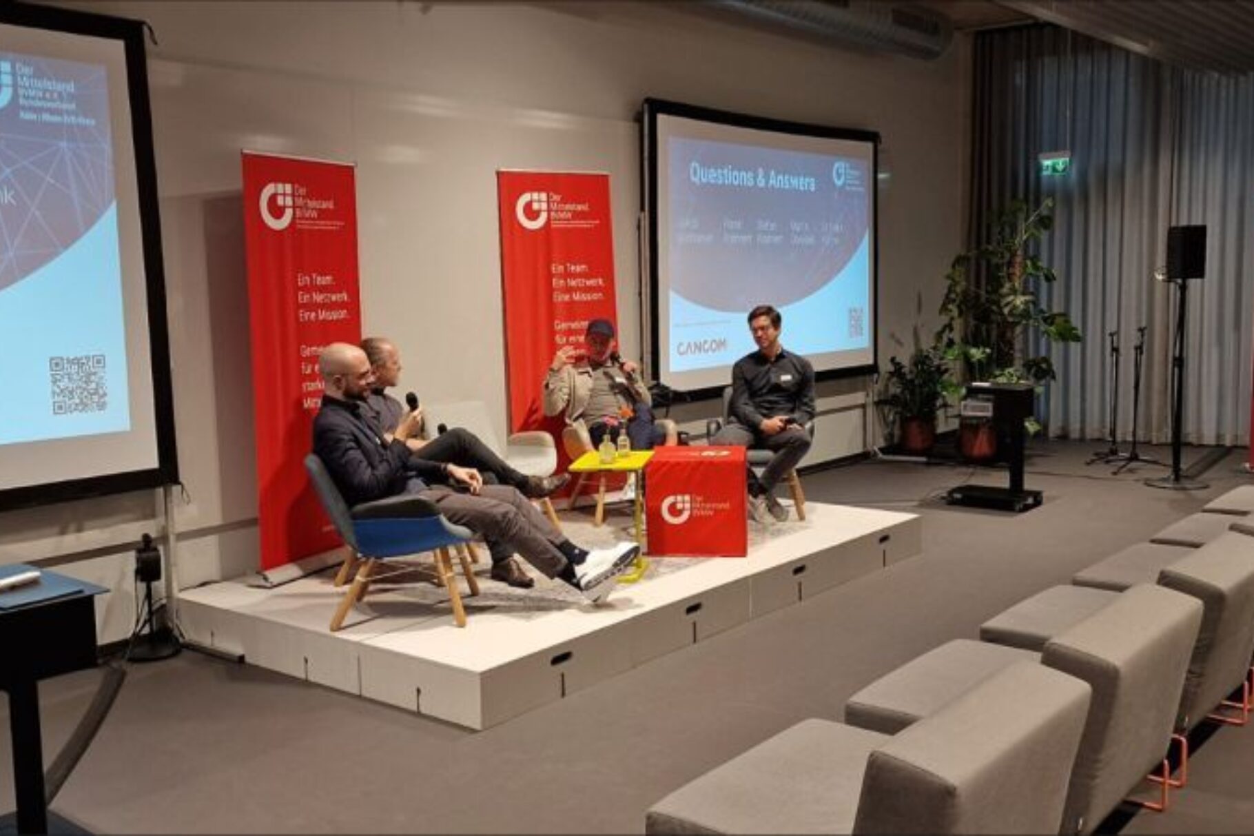 Jakob Vanhoever, Frank Köhne, Stefan Kröhnert und Martin Dowideit