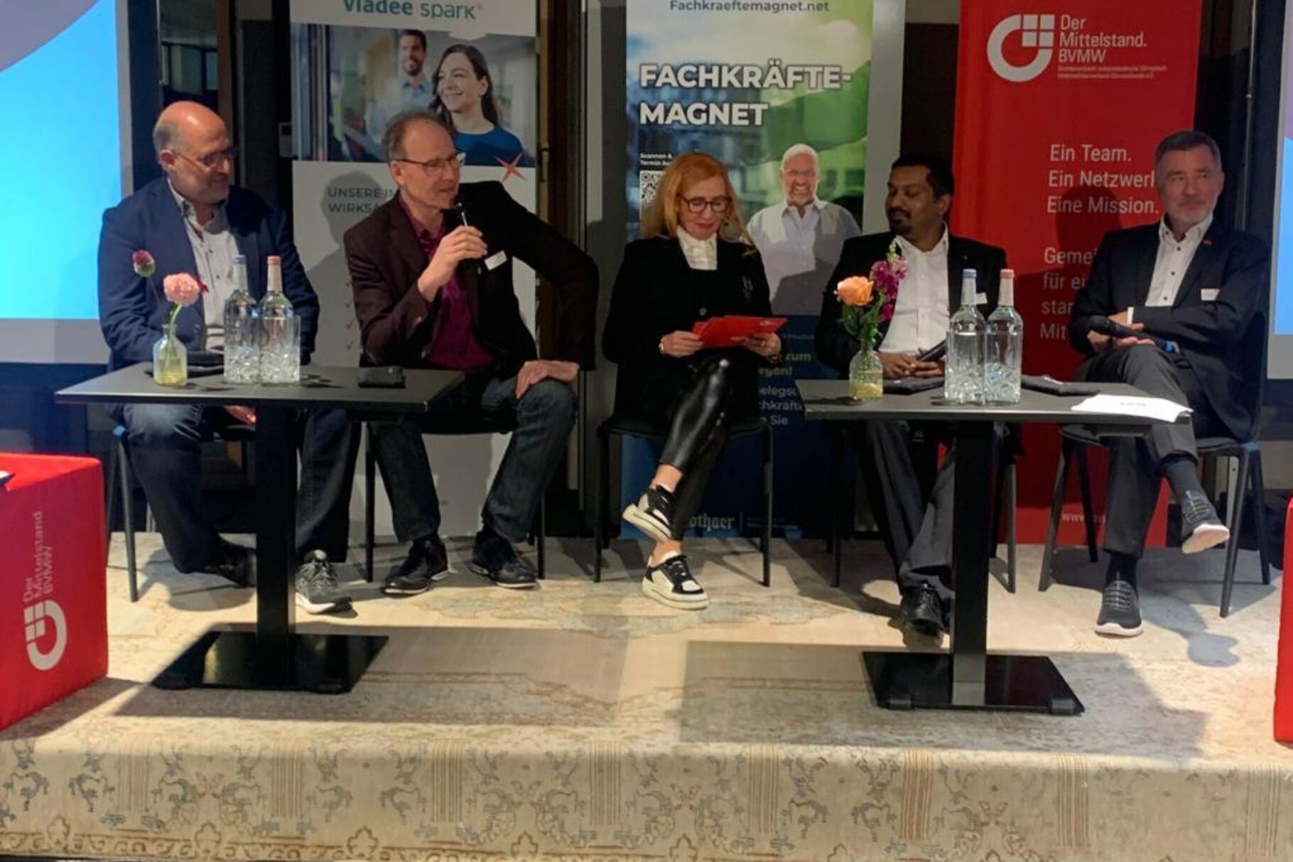 Reiner Huthmacher, Dirk Meyer, Margit Schmitz, Daniel Raja und Stefan Wings
