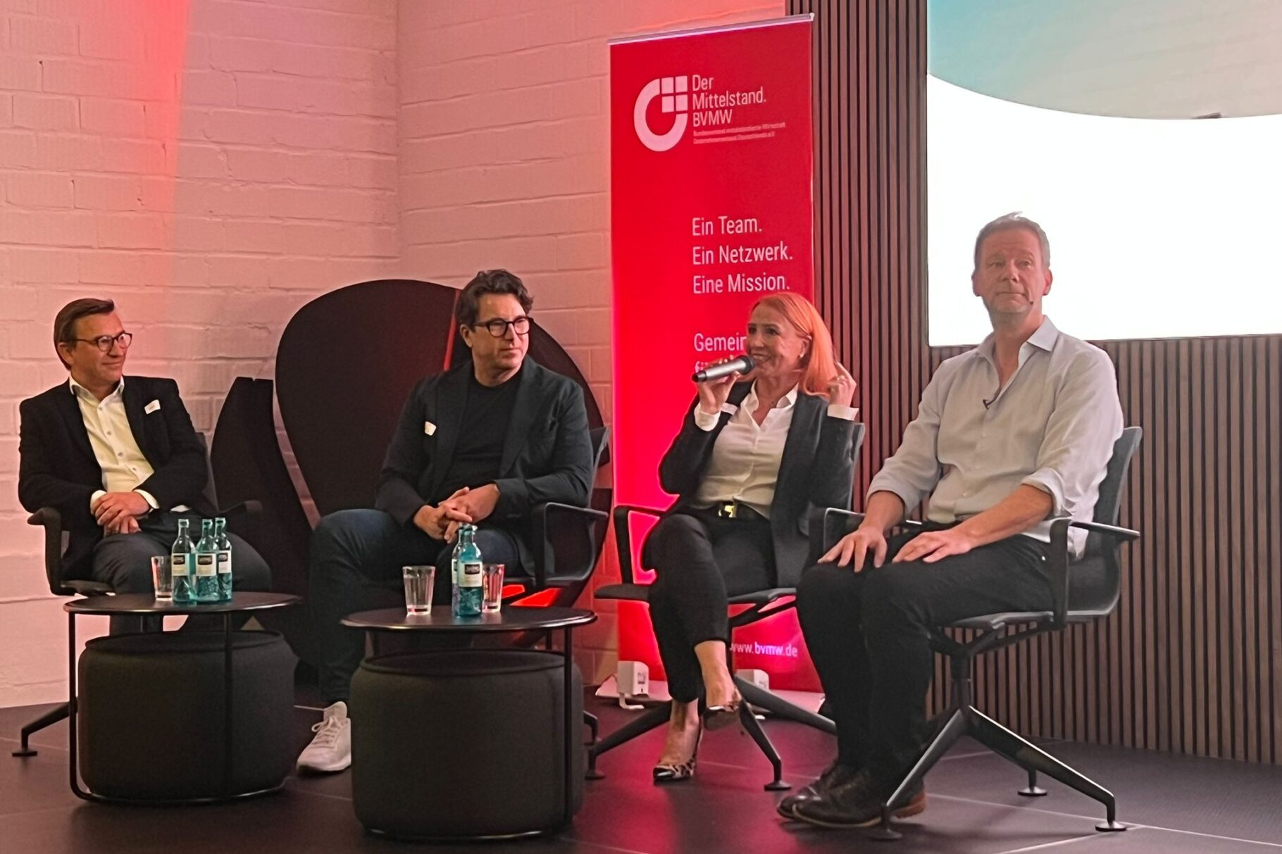 Marcel Beyersdorf, Christian Löwendorf, Margit Schmitz und Carsten Fuchs