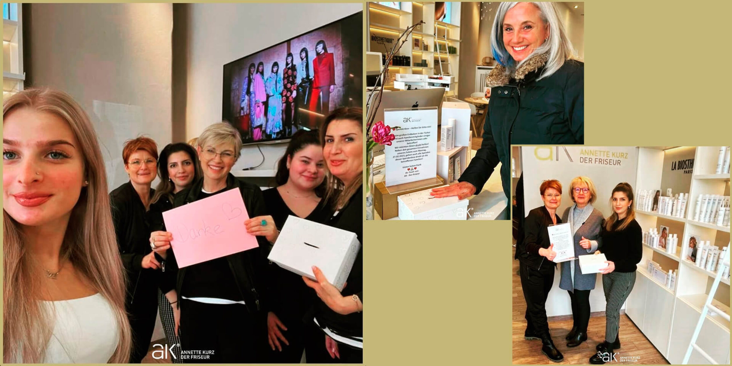 Unser BVMW Mitgliedsunternehmen AK - Der Friseur hat für die Erdbebenopfer in der Türkei und in Syrien Spenden gesammelt.