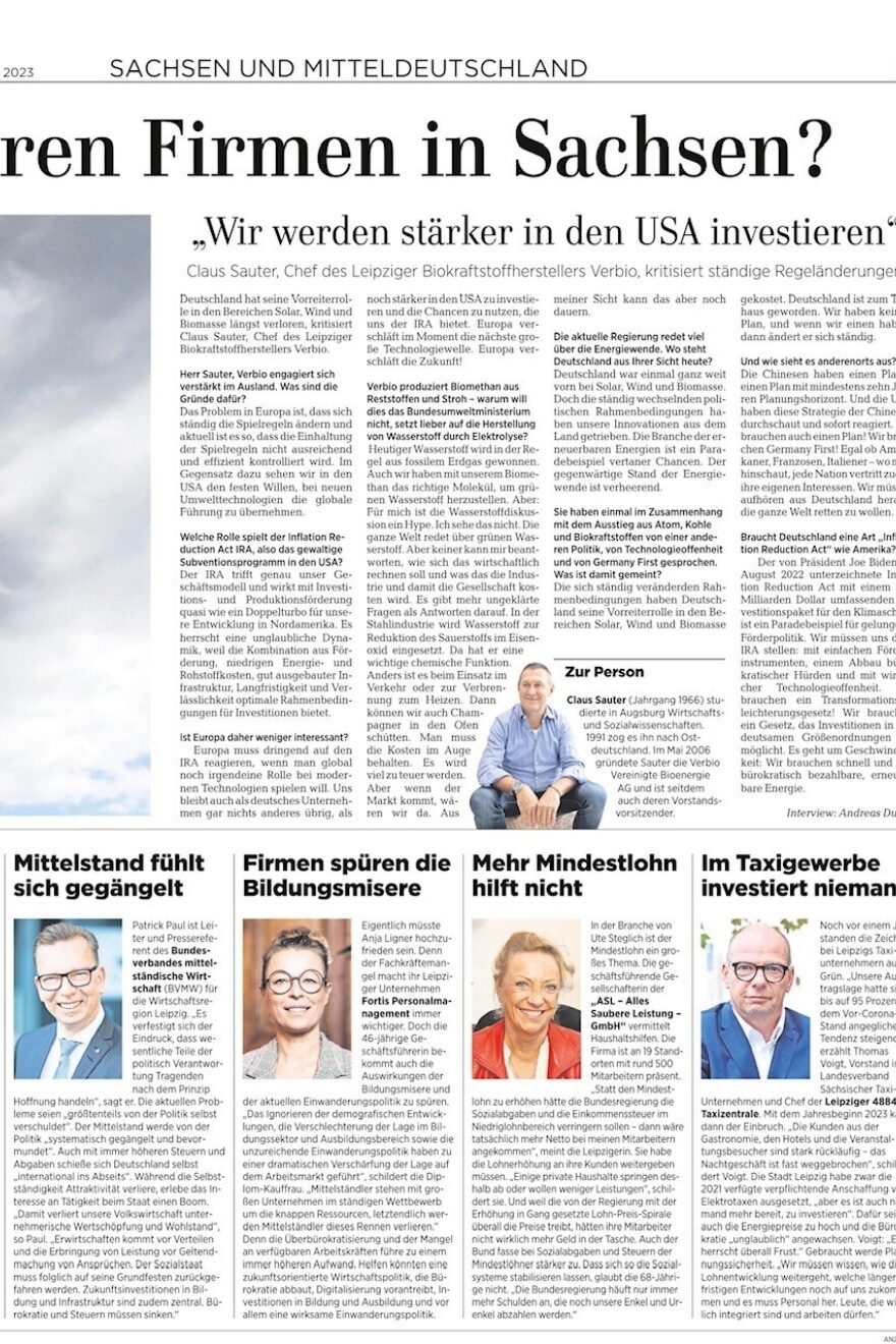 LVZ Sonnabend/Sonntag, 12./13. August 2023