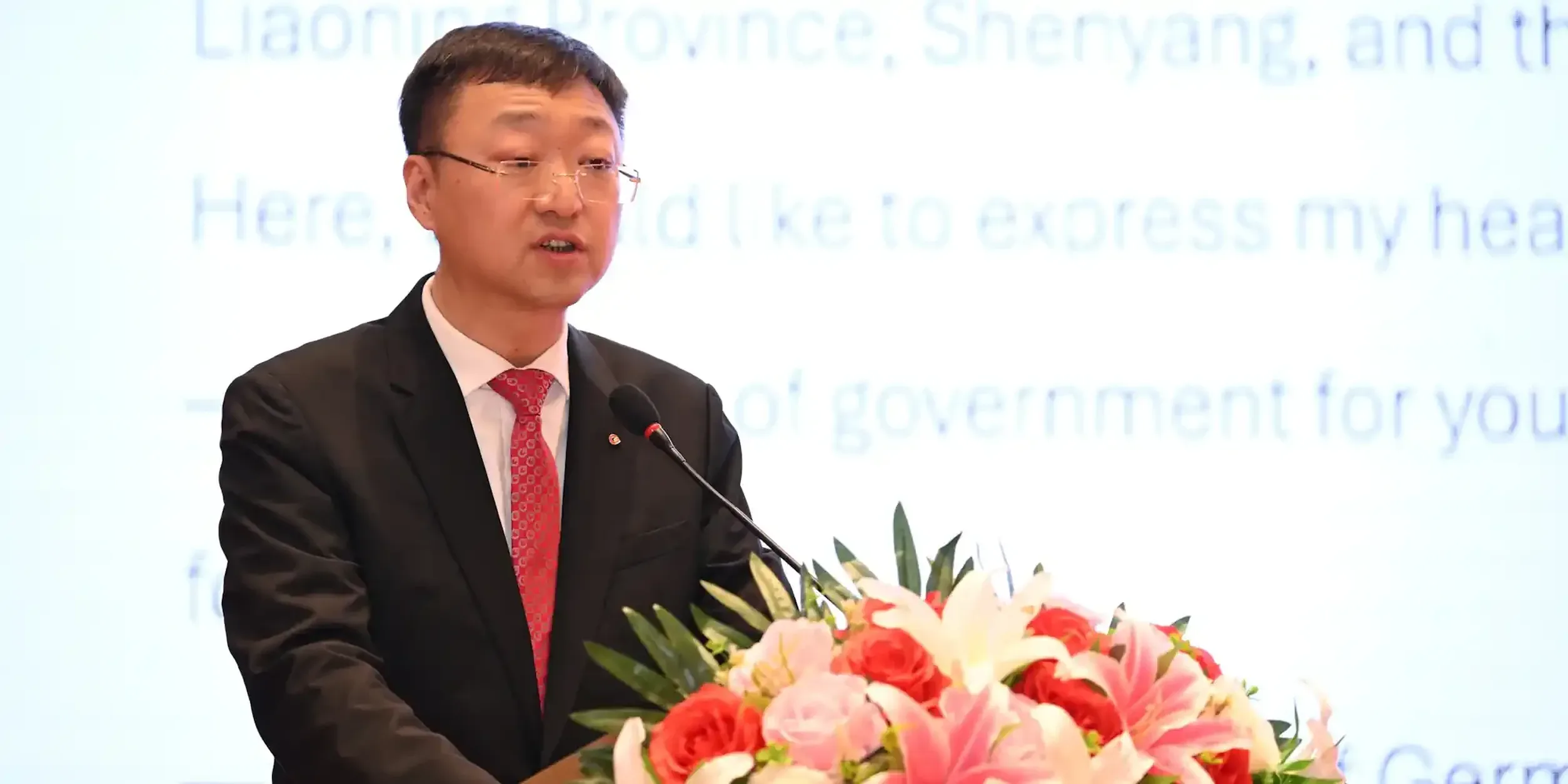 Herr Wang Yang, Repräsentant BVMW China