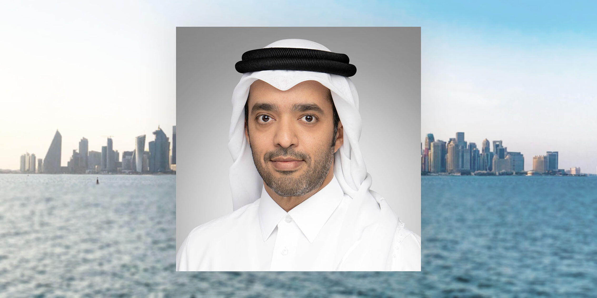 SE Saad Bin Ali Al Kharji Chairman of Qatar Tourism, Skyline Doha, Katar