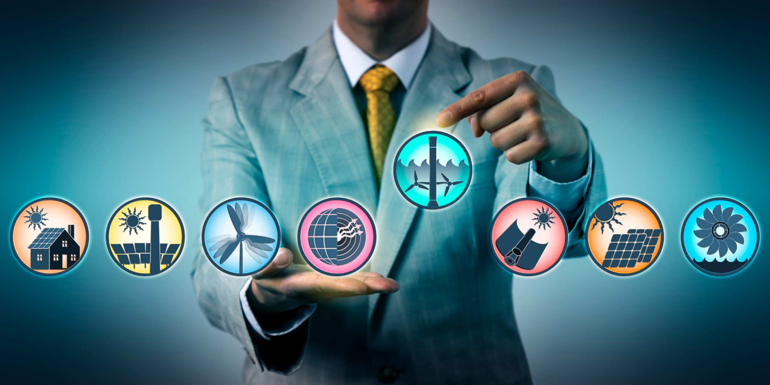 Icons Erneuerbare Energien