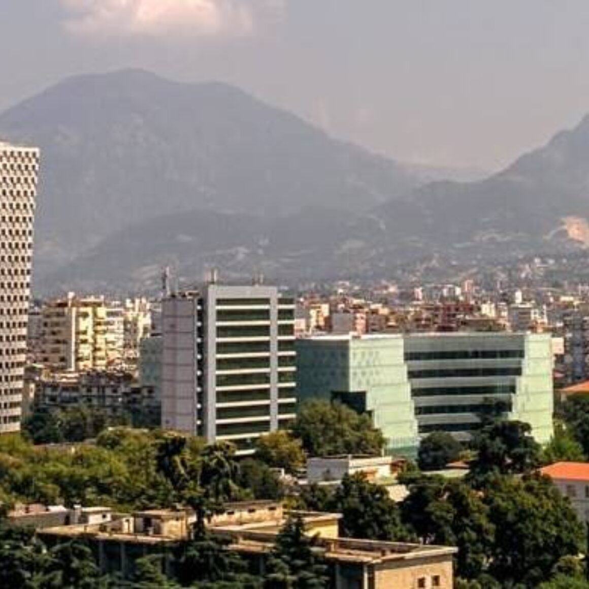 panorama von albanien