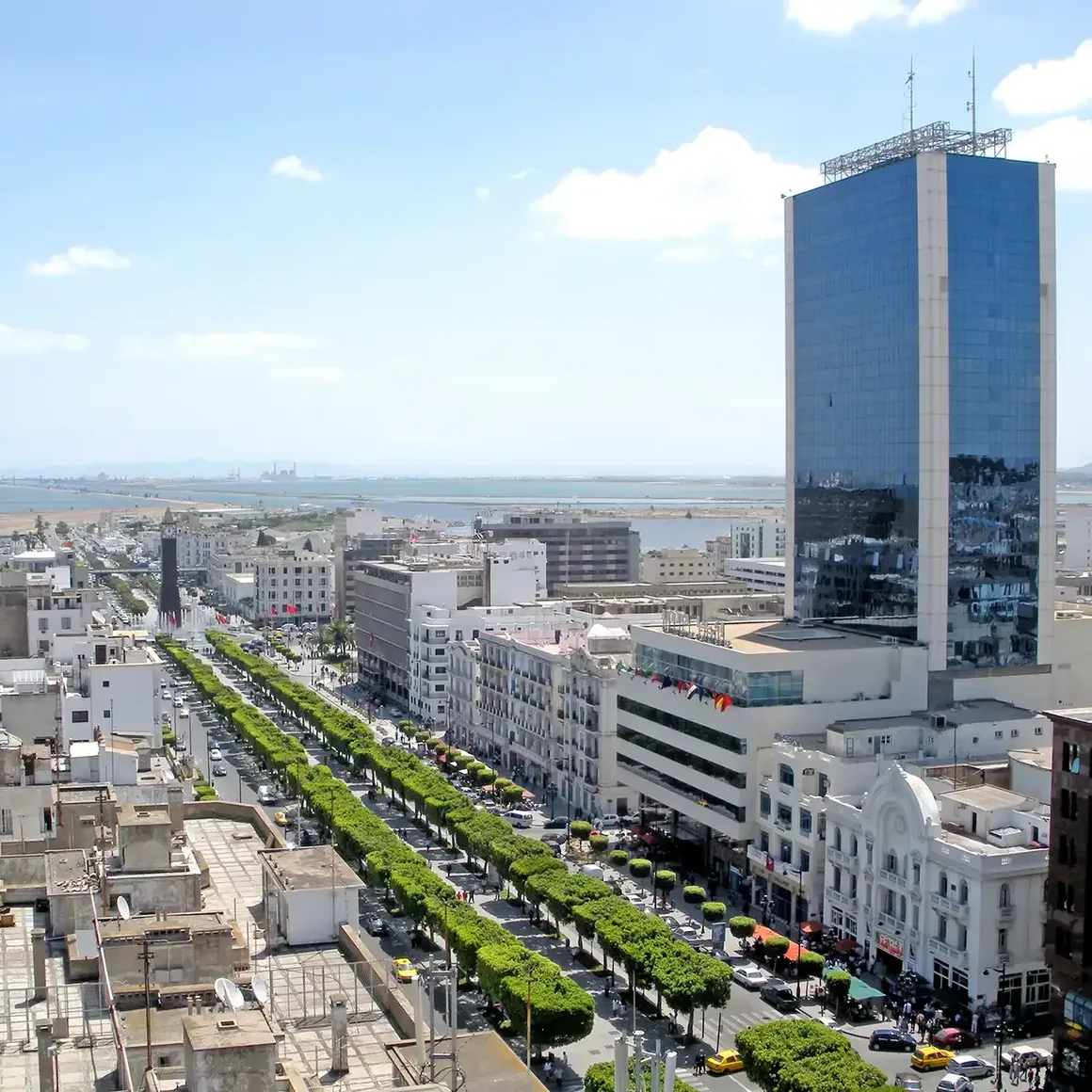 Avenue Habib Bourguiba, Tunis, Tunesien