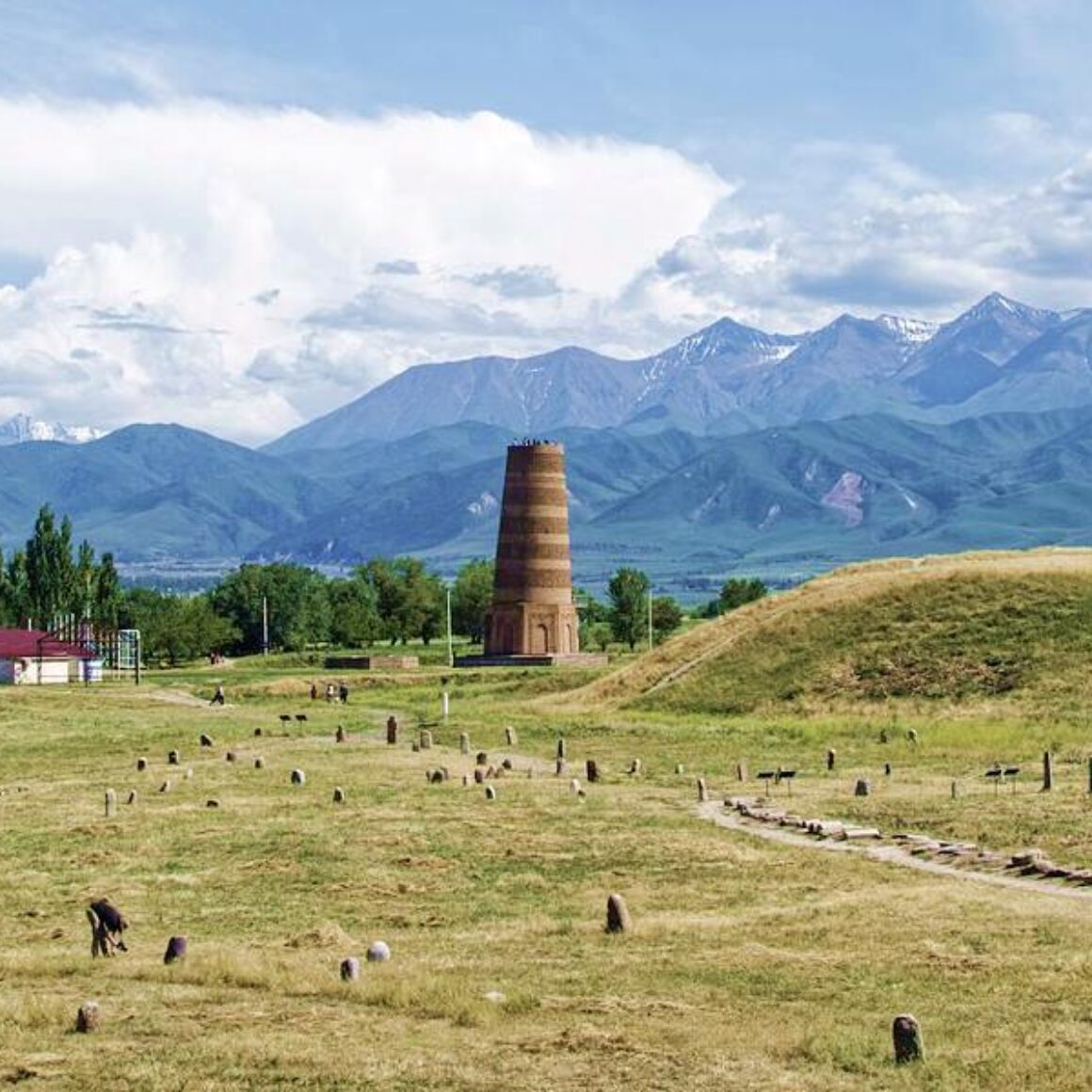 panorama weideland kirgisistan