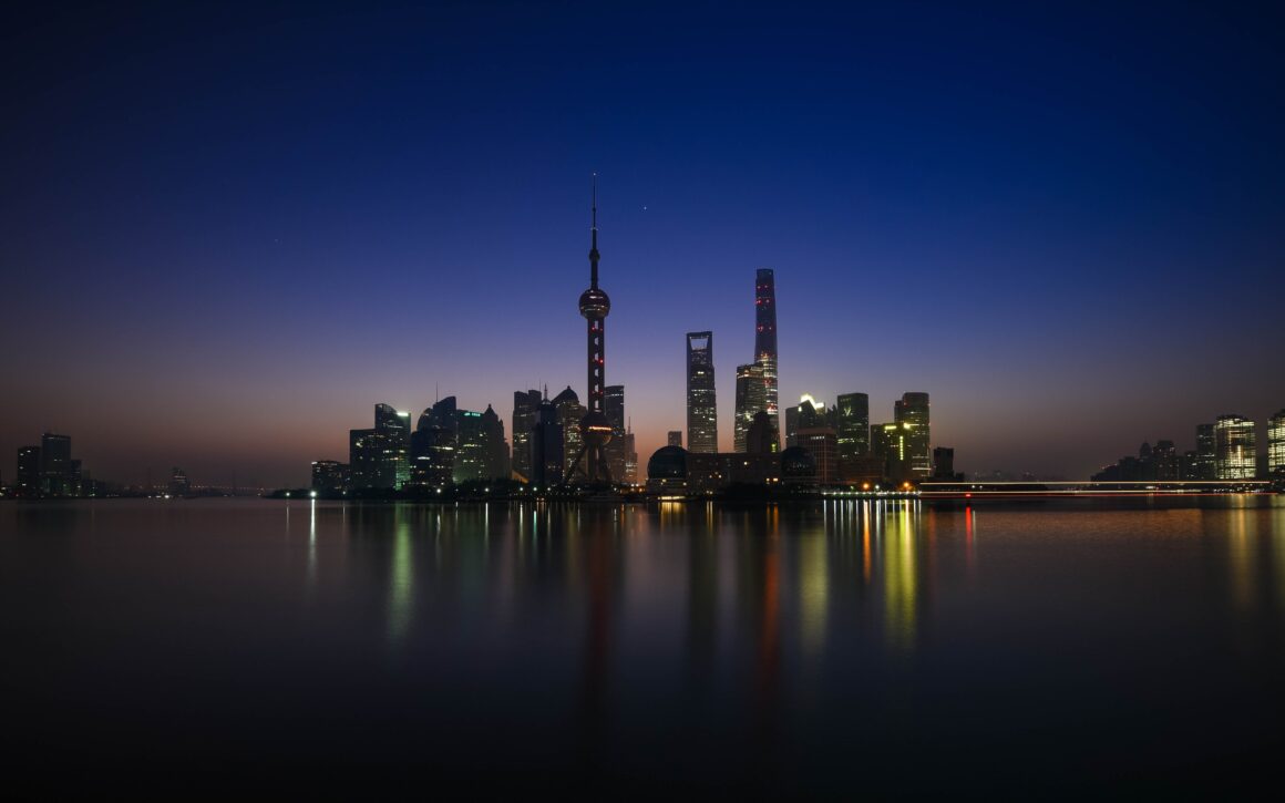 panorama skyline von shanghai