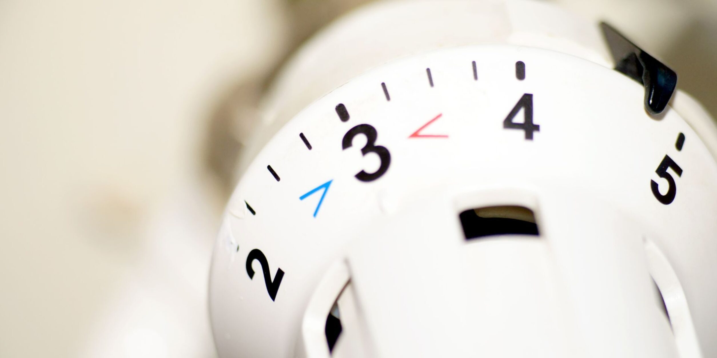 Thermostat auf Einstellung 3