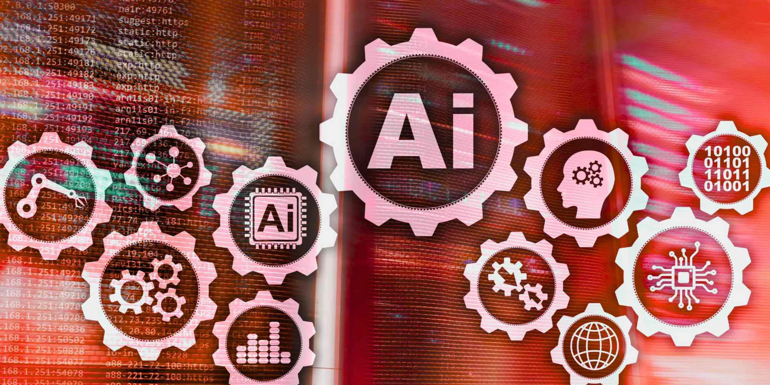 Virtuelle Darstellung von Bestandteilen der AI