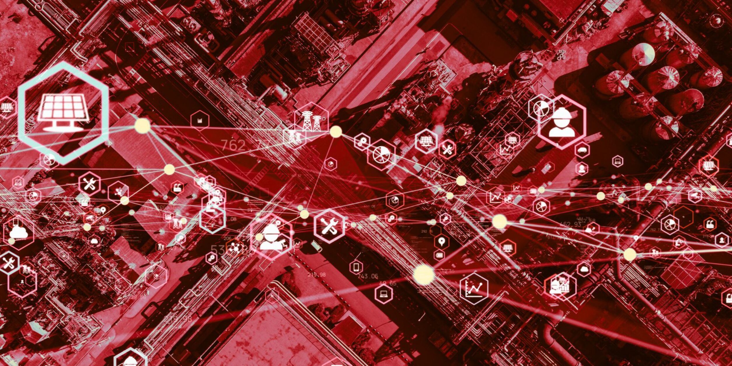 Virtuelle Icons verschiedener Steps der Lieferkette