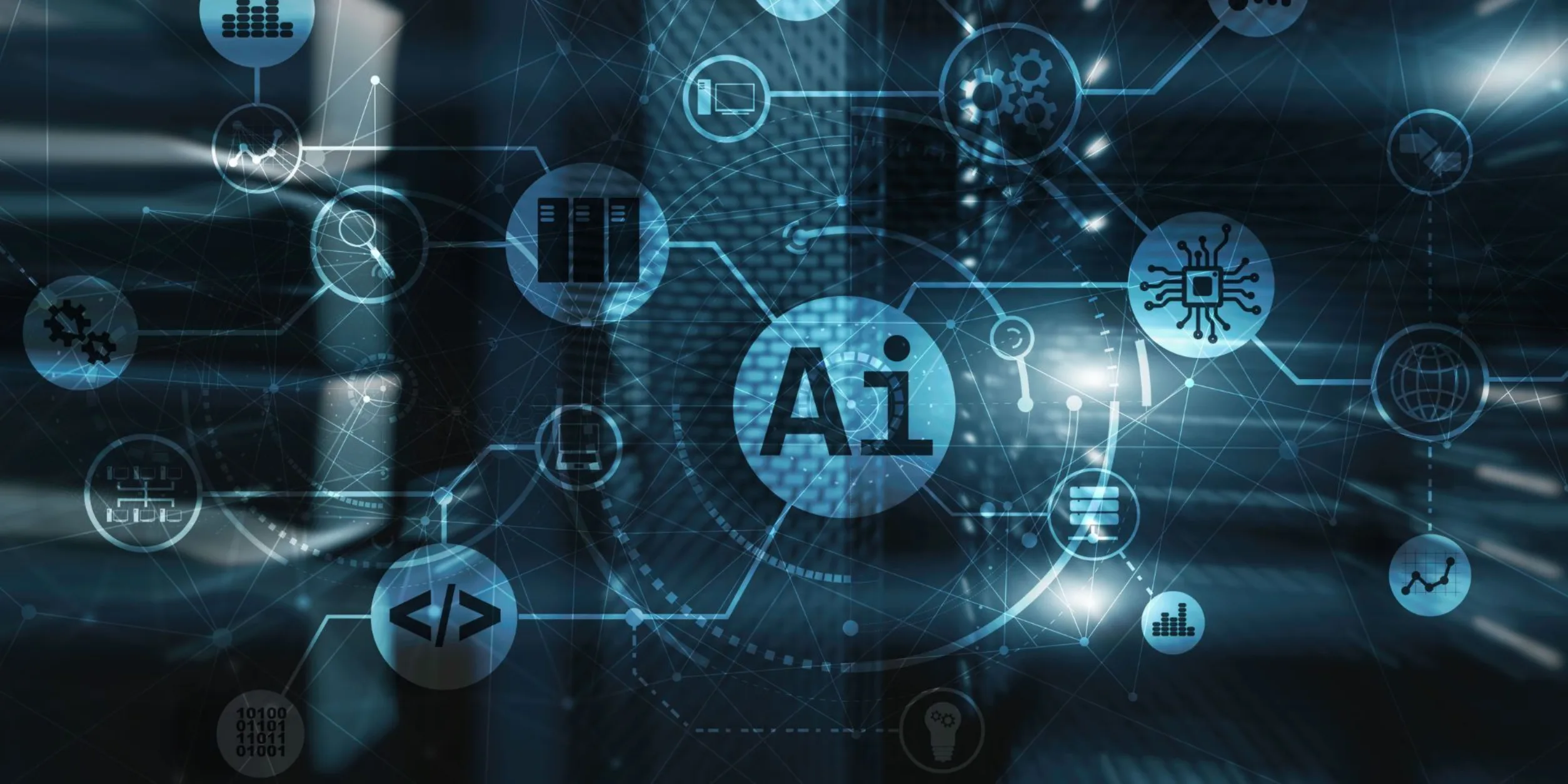 Virtuelle Darstellung von Bestandteilen der AI